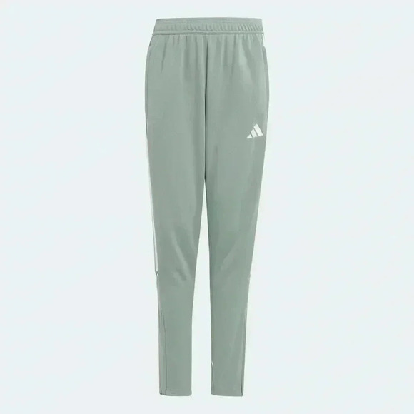 Adidas Youth Kids Tiro Futbol Soccer Pants Sage Green Track Pants, Size 11-12Y/M - Picture 1 of 16